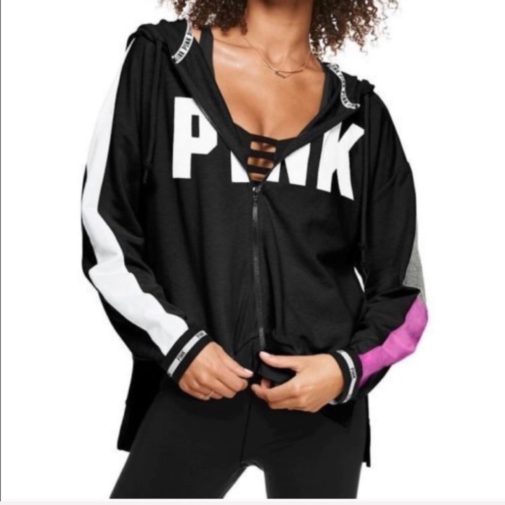 PINK Victoria’s Secret Full Zip Hoodie - Size Small